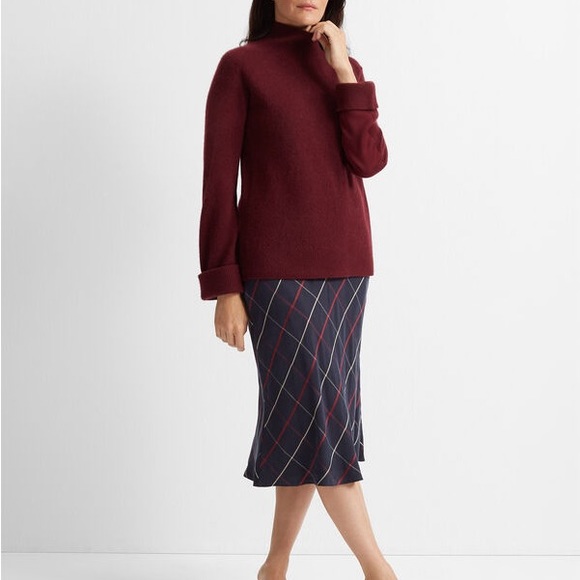Club Monaco NWT Plaid Bias Midi Skirt Size 8 Medium - Picture 6 of 10